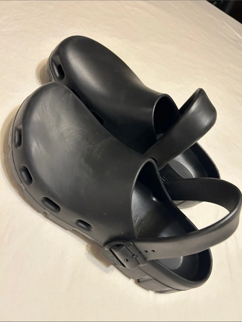 Birkenstock Black EVA Slip-On Sandals with Heel Strap